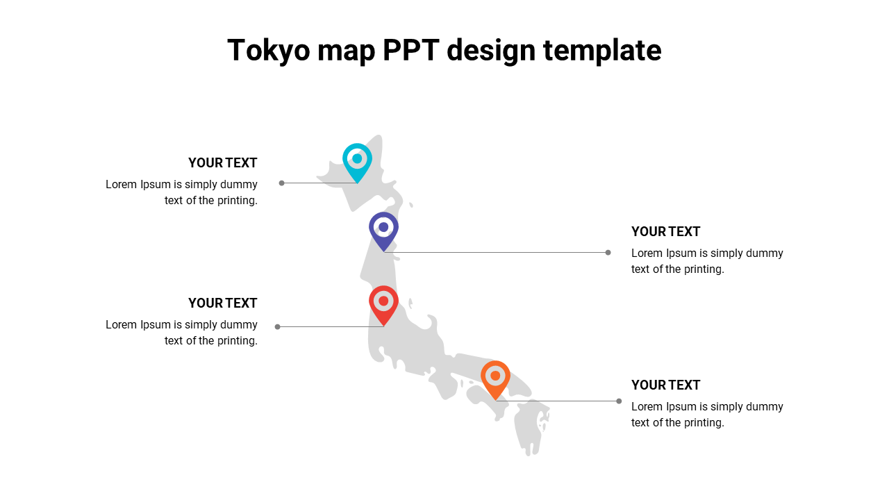 Get Tokyo Map PPT Design Slide Template Presentation